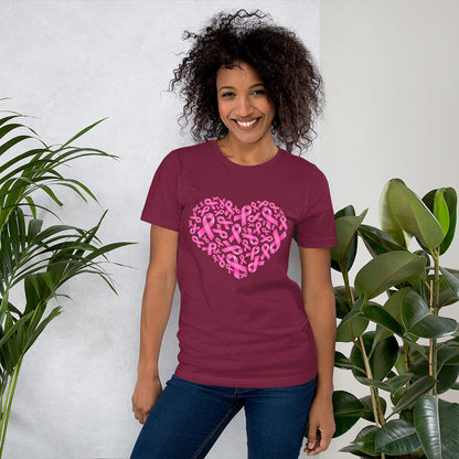 Pink Ribbon Heart